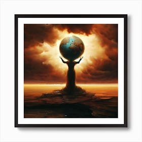 Earth Is In Your Hands Art Print