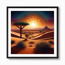 Desert Landscape 71 Art Print