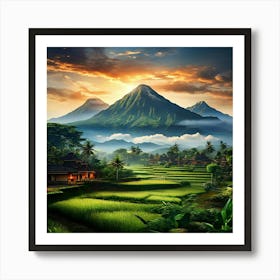 Sunrise In Bali Art Print