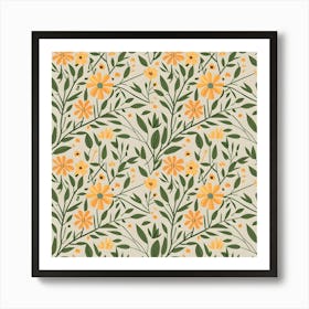 Floral Pattern 34 Art Print