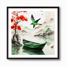 Asian Boat Photo Art Print