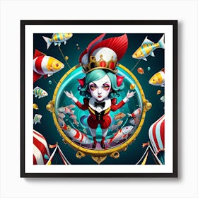 Clown Fish Art Print