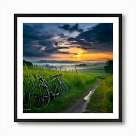 Sunset In The Countryside 20 Art Print