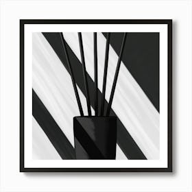 Black And White Vase Art Print