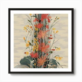 Flowers In A Vase 51 Art Print