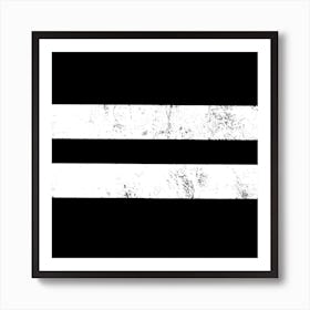 Black And White Stripes Art Print