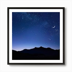 Stockcake Starry Night Sky 1719800084 Art Print