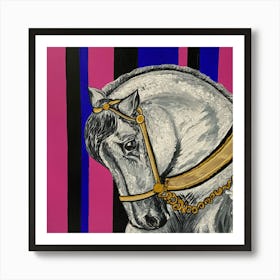 Horse With Bridle 1 Art Print