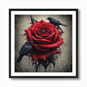 Raven Rose Art Print