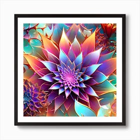 Fractal Flower Art Print