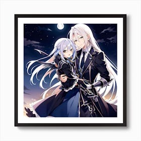 Marella and Armin (Anime Couple) Art Print