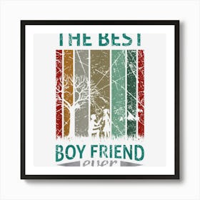 Happy Valentines Day For Couples The Best Boy Friend Art Print