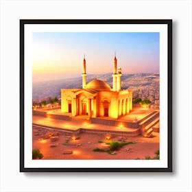 Islamic Mosque In Jerusalem Art Print