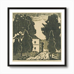 House In The Alley, Mikuláš Galanda Art Print