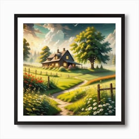 House In The Countryside 5 Art Print