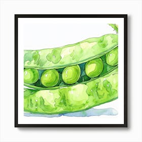 Peas Illustration Art Print