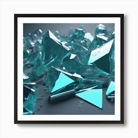 Shattered Glass 18 Art Print