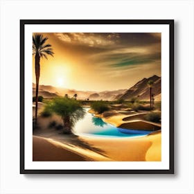 Desert Landscape 12 Art Print