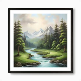 Mountain Stream Art Print