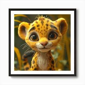 Cheetah Cub 1 Art Print