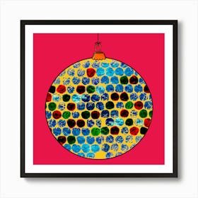 Red Bauble 2 Art Print