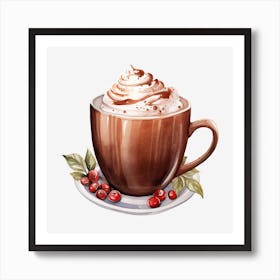 Hot Chocolate With Whipped Cream 8 Art Print