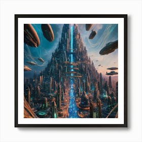 Futuristic City Art Print