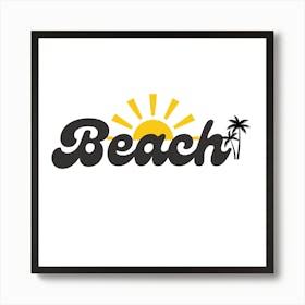 Beach Logo Art Print