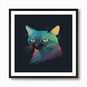 Siamese Cat Art Print