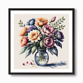 Elegance In Brushstrokes Art Print