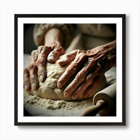 Grandmom's Hands Art Print