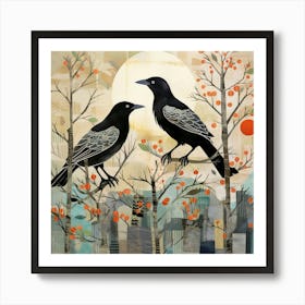 Bird In Nature Crow 1 Art Print