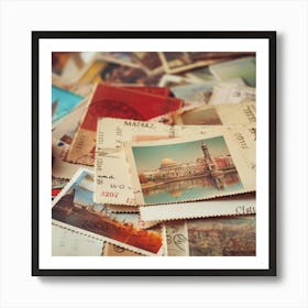 Postage Stamps 14 Art Print