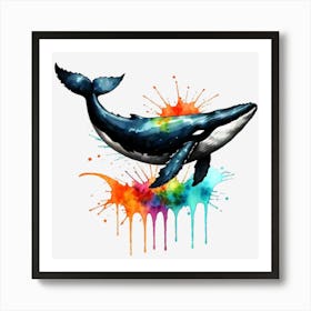 Whale Painting 3 Art Print