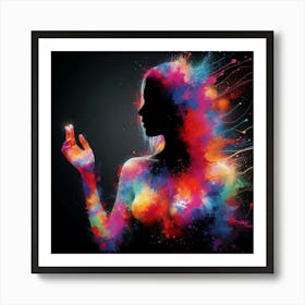 Abstract Of A Woman 1 Art Print