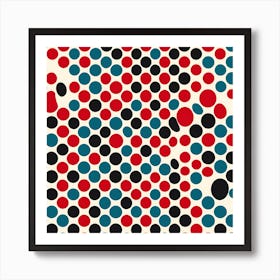 Polka Dot Pattern Art Art Print