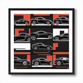 Sports Cars Art Print