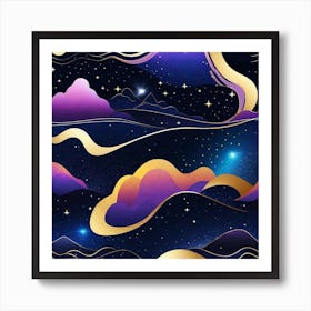 Galaxy Wallpaper 16 Art Print