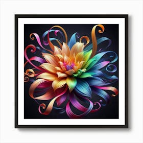 Colorful Flower 1 Art Print