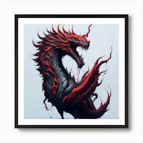 Red Dragon 12 Art Print
