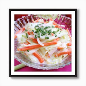 Cabbage Salad Art Print