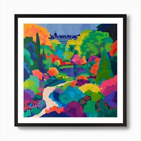 Abstract Park Collection Luxembourg Gardens Paris 3 Art Print
