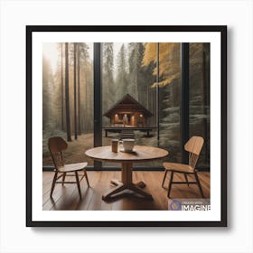 Cabin In The Woods 1 Art Print