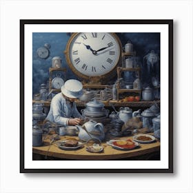 'The Clock' Time Master Art Print