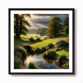 Landscape Painting 13 Art Print