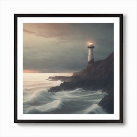 Lighthouse Stock Videos & Royalty-Free Footage Art Print