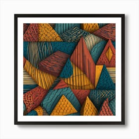 Abstract Geometric Pattern Art Print