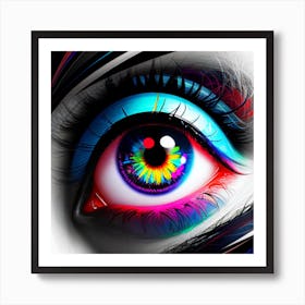 Colorful Eye 1 Art Print