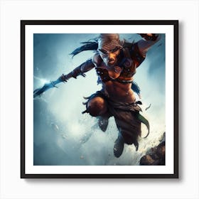 Warrior With A Sword Art Print