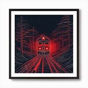 Train In The Dark Art Print
